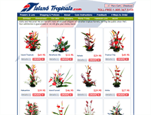 Tablet Screenshot of islandtropicals.com